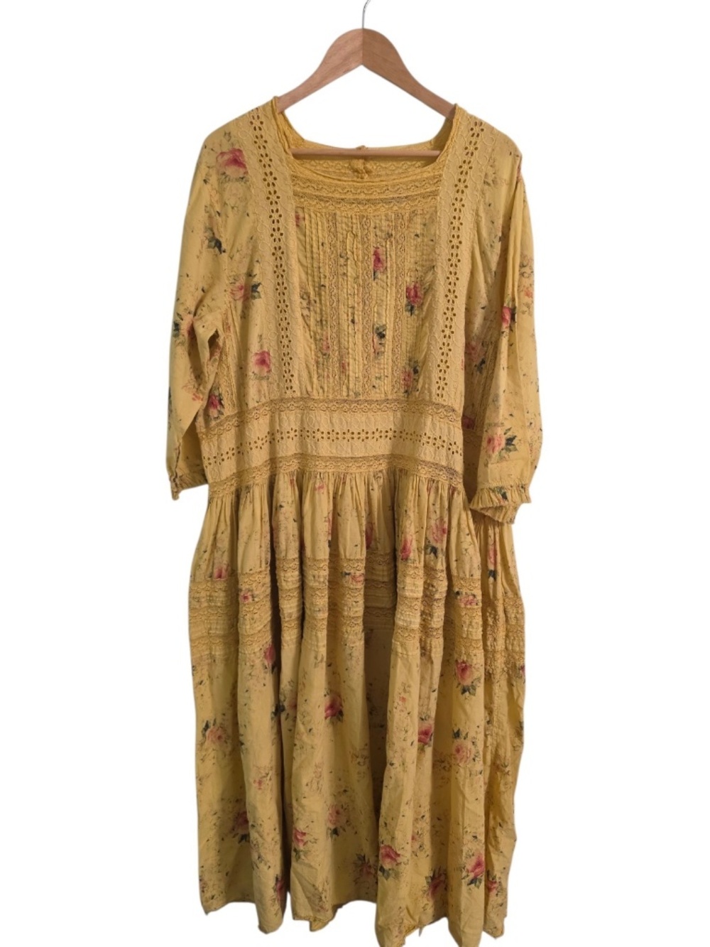 Magnolia Pearl Floral Raelle Dress Yellow One Size